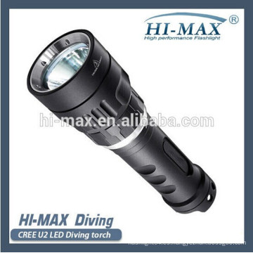 HI-MAX magnético pequeño 1000 lúmenes xm-l2 u2 llevado buceo Flash Light